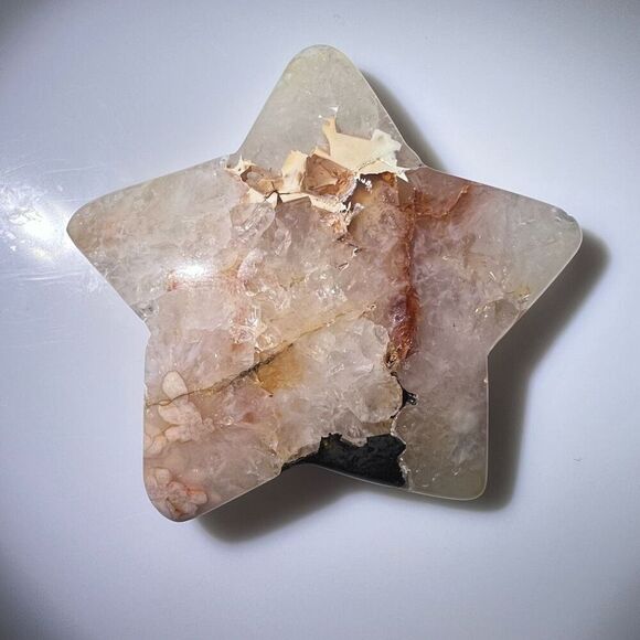 Flower Agate Star Carving (6)‎ - Picture 5 of 8